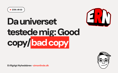 Da universet testede mig: Good copy/bad copy